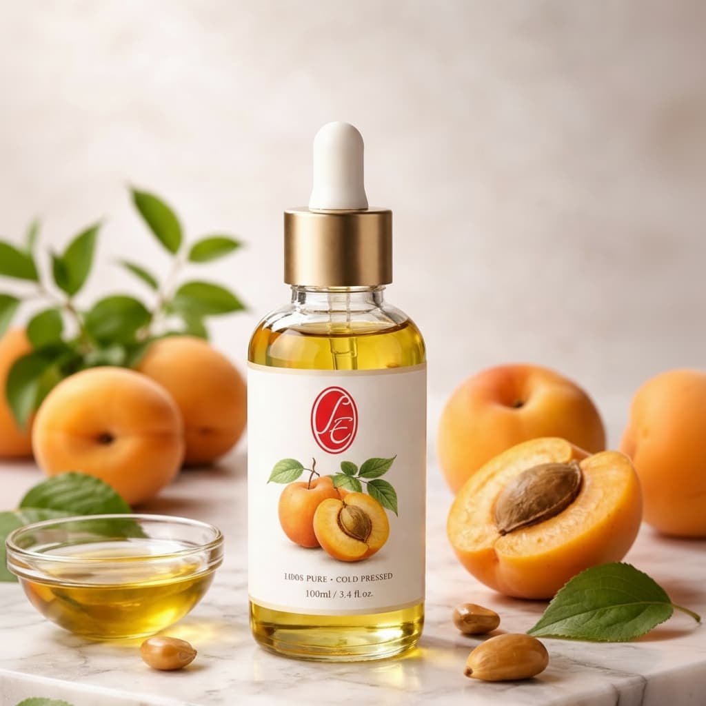 Pure Apricot Oil Essential Oil - High Resolution Image