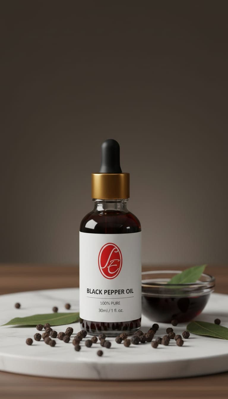 Pure Black Pepper Oil Essential Oil - High Resolution Image