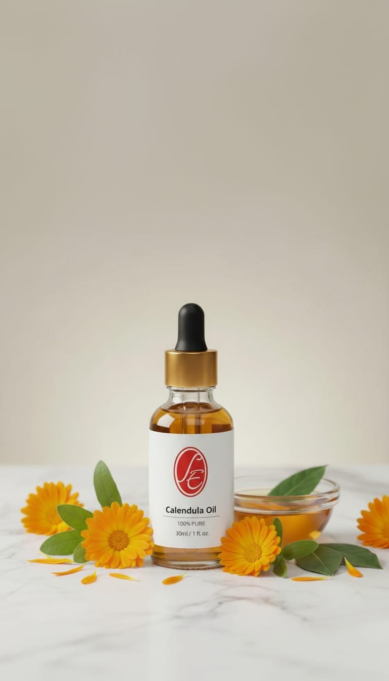 Pure Calendula Oil Essential Oil - High Resolution Image