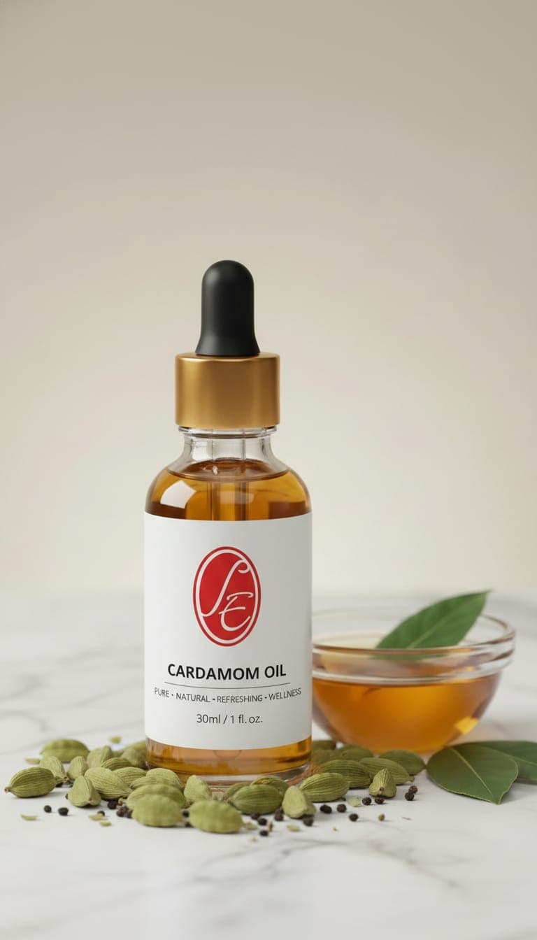 Pure Cardamom Oil Essential Oil - High Resolution Image