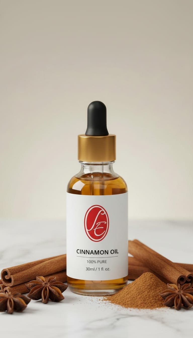 Pure Cinnamon Oil Essential Oil - High Resolution Image