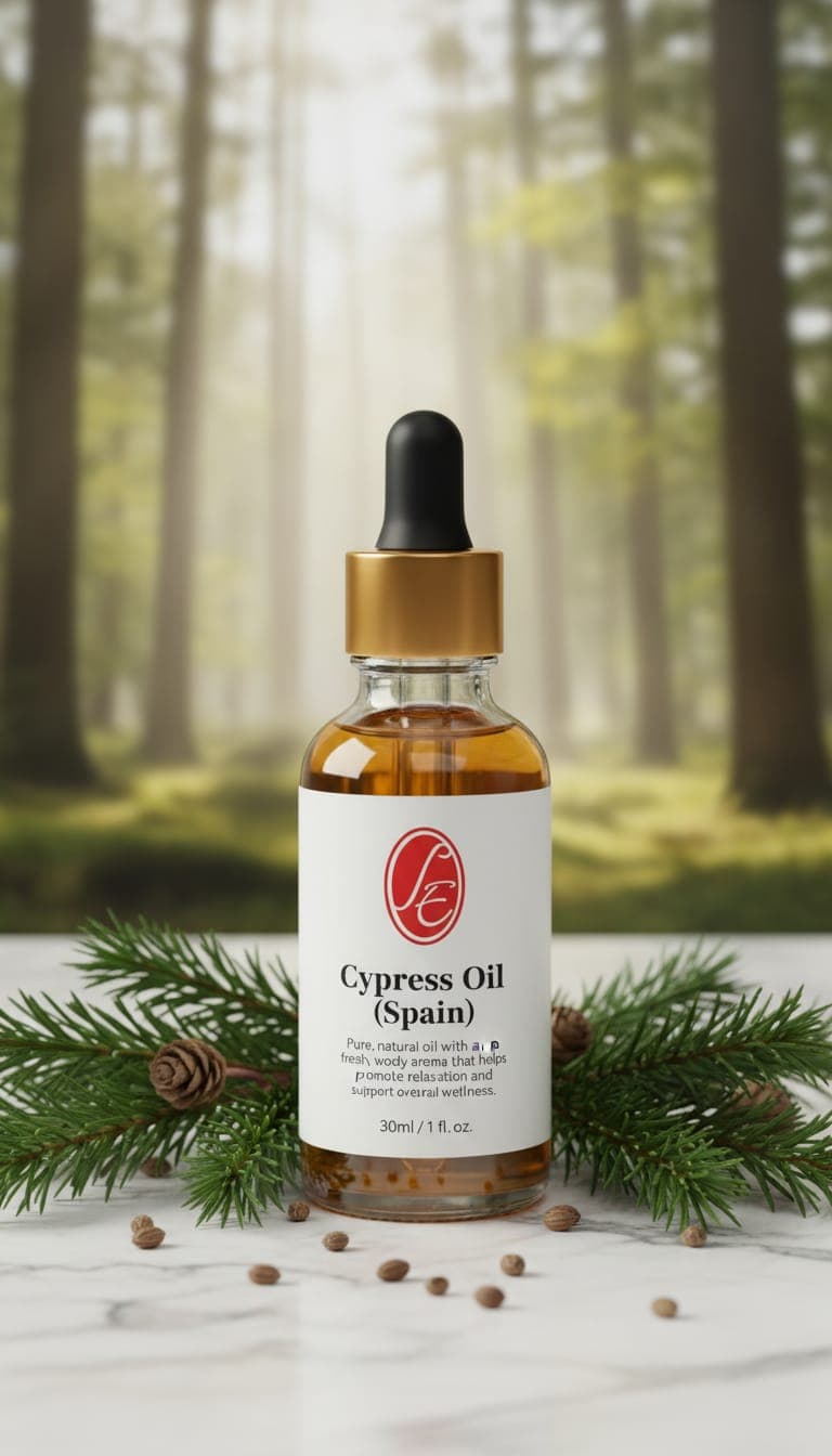 Pure Cypress Oil (Spain) Essential Oil - High Resolution Image