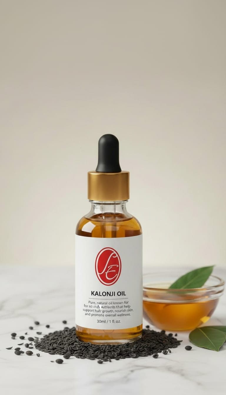 Pure Kalonji Oil Essential Oil - High Resolution Image