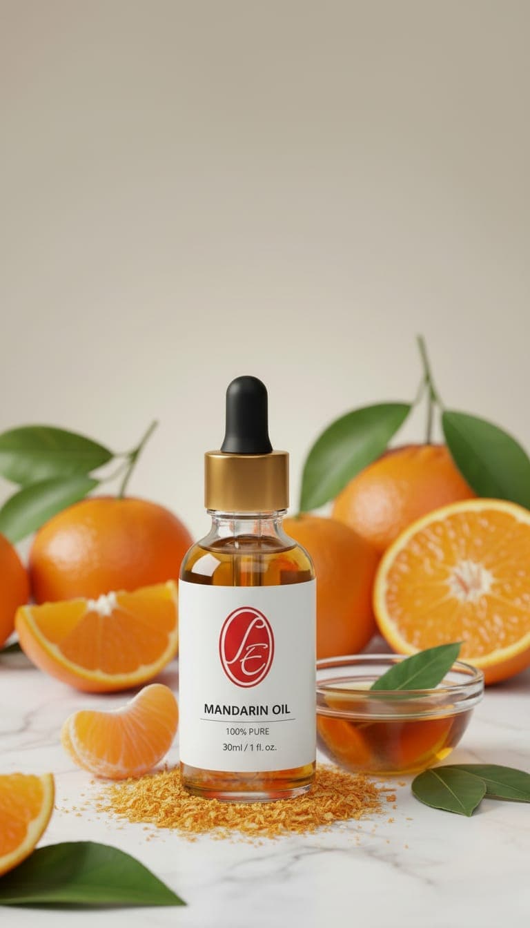Pure Mandarin Oil Essential Oil - High Resolution Image