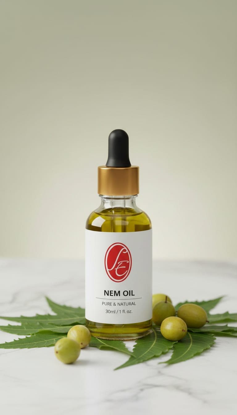 Pure Neem Oil Essential Oil - High Resolution Image