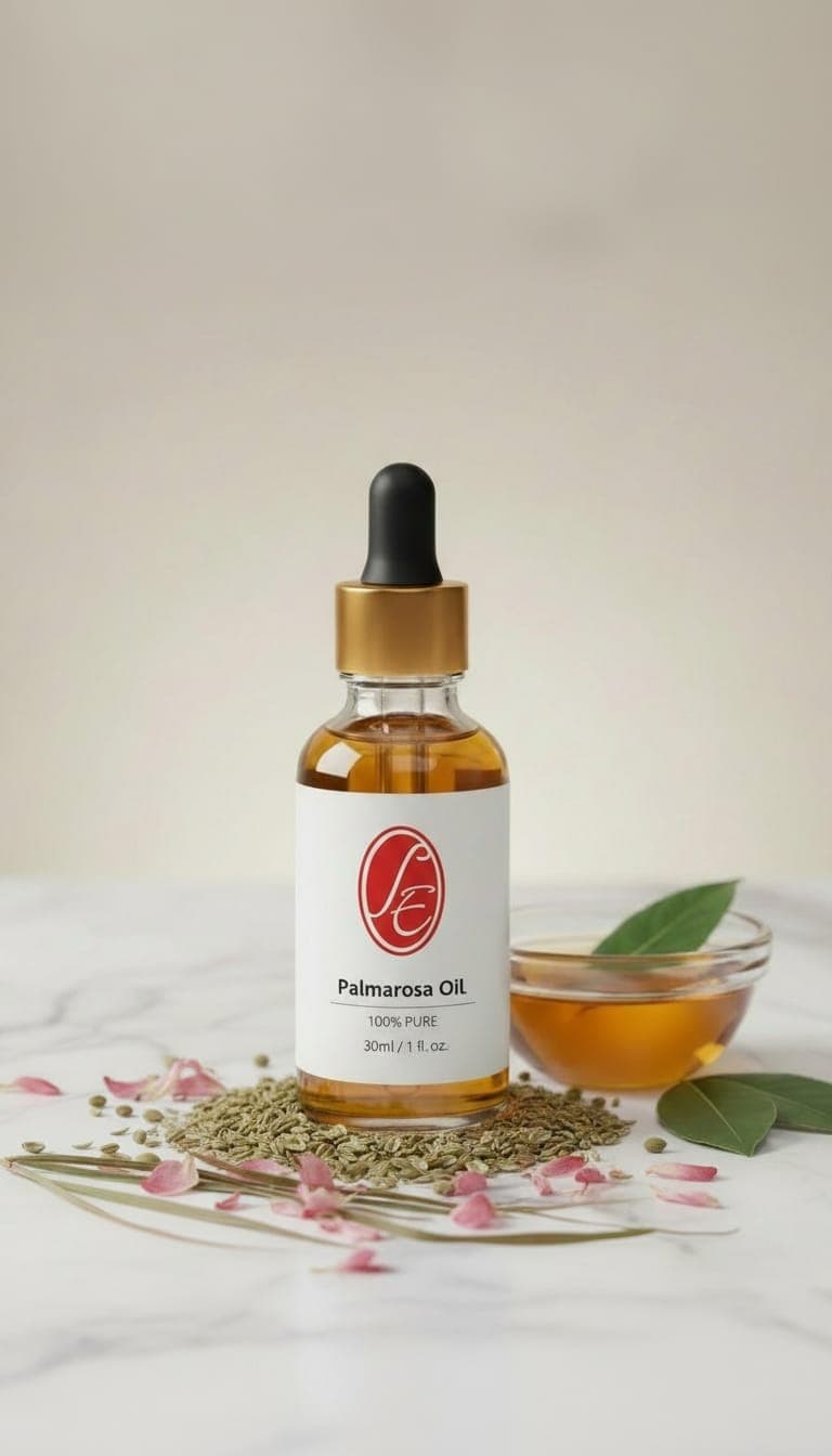 Pure Palmrosa Oil Essential Oil - High Resolution Image
