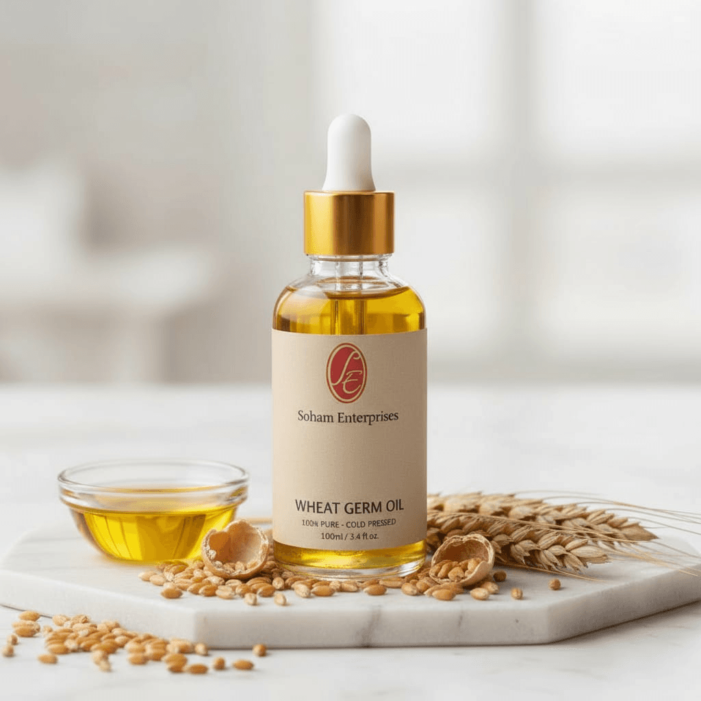 Pure Wheat Germ Oil Essential Oil - High Resolution Image